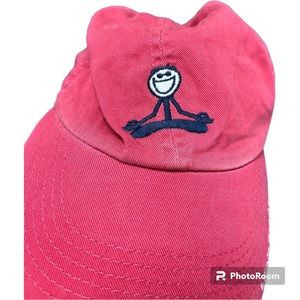 Life is Good Unisex Red Strapback Buckle Namaste Logo Cotton Ballcap